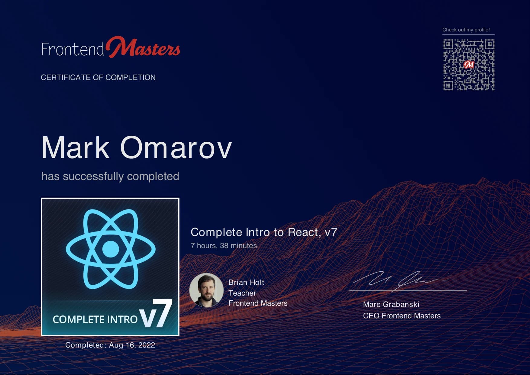 Complete Intro to React, v7