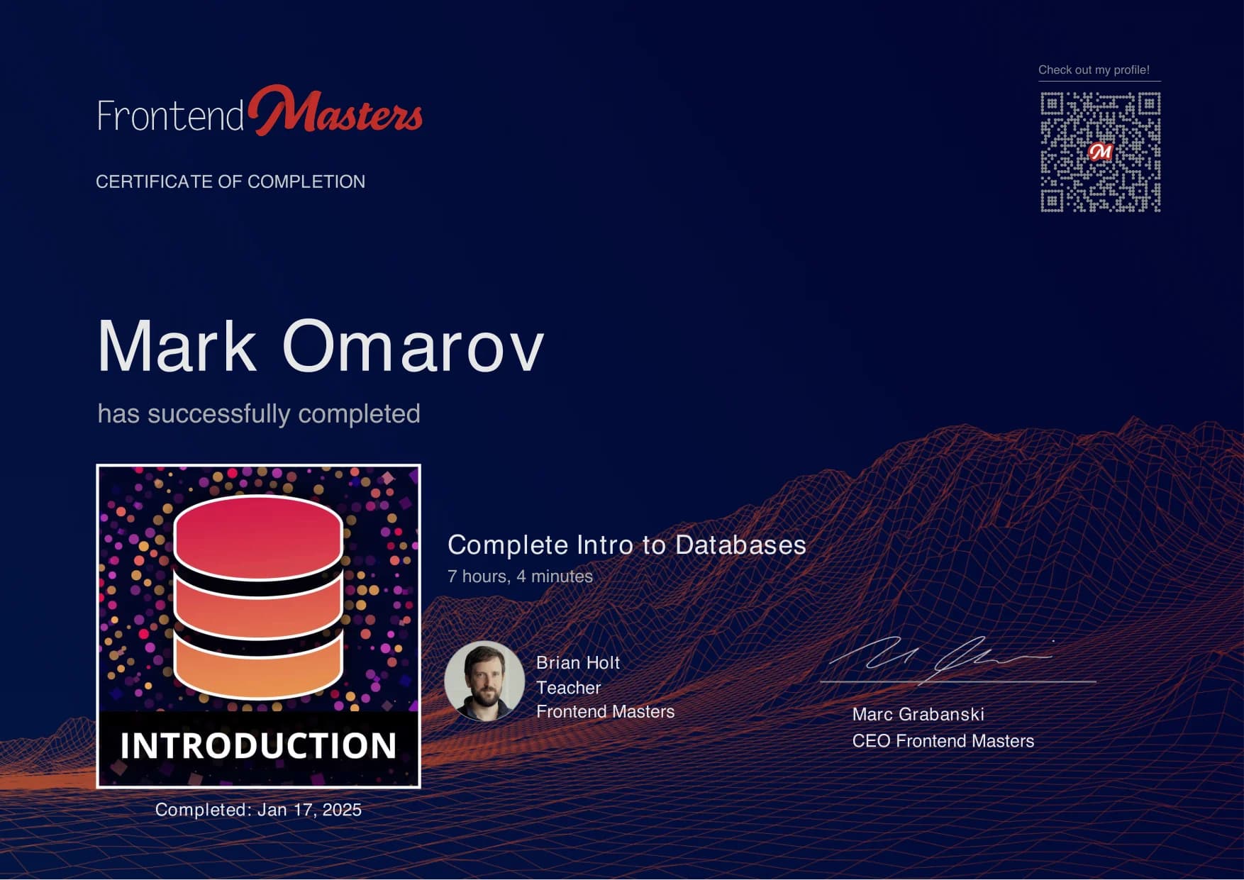 Complete Intro to Databases