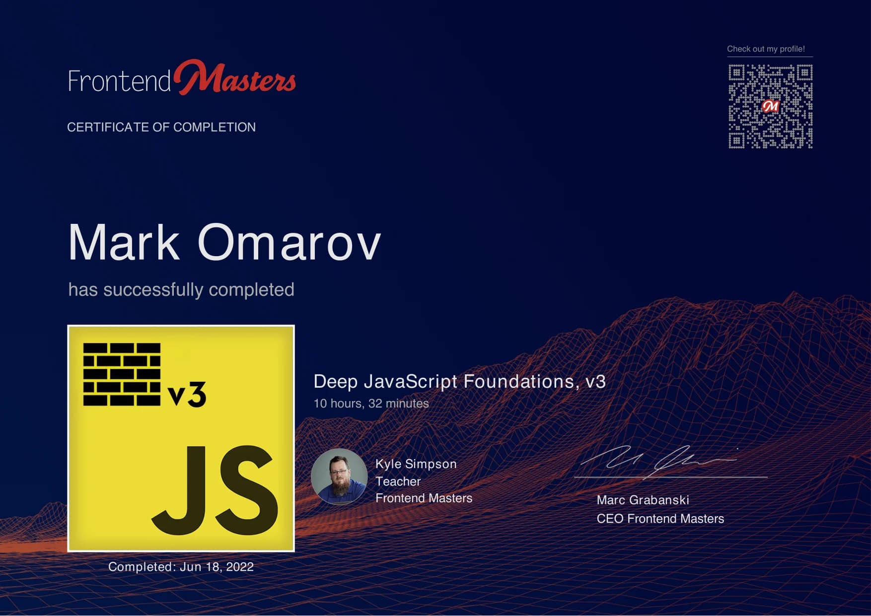 Deep JavaScript Foundations, v3