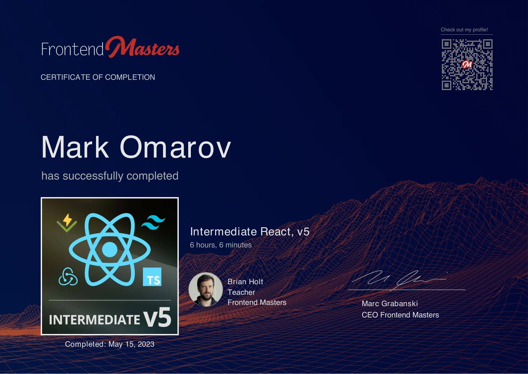 Intermediate React, v5