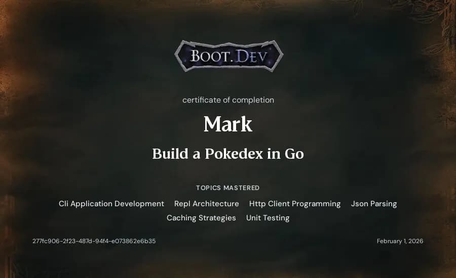 Build a Pokedex in Go
